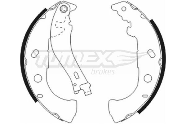 Sada brzdových čelistí TOMEX Brakes